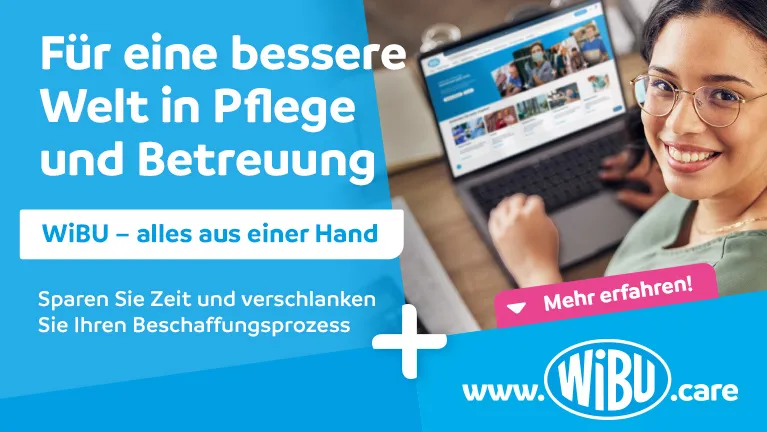 Banner Wibu: Für eine bessere Welt in Pflege und Betreuung