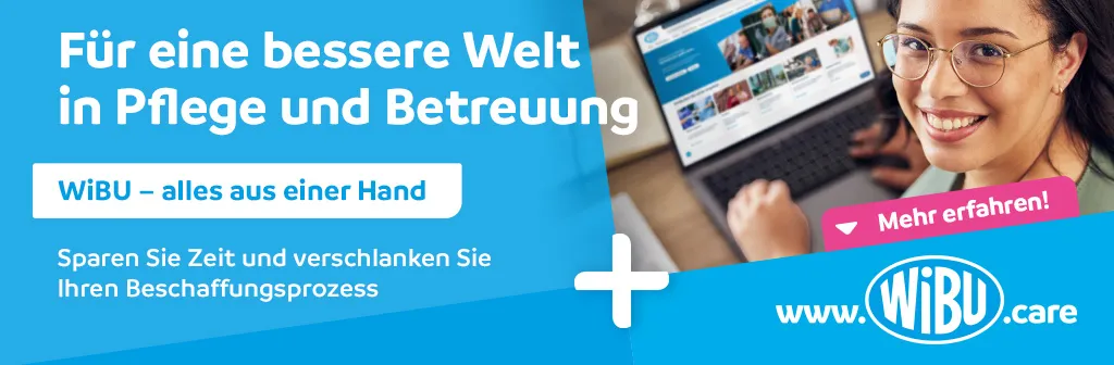 Banner Wibu: Für eine bessere Welt in Pflege und Betreuung